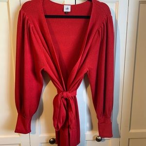 Beautiful red “Cabaret Cardigan” by Cabi